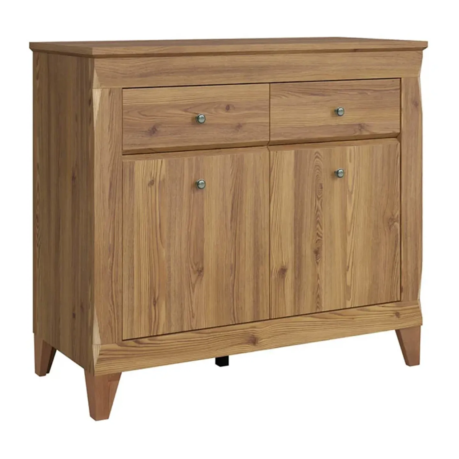 Madia 110x98h cm 2 ante 2 cassetti rovere scuro Lucca