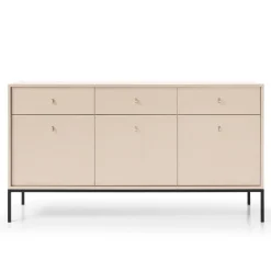 Madia 154x83h cm 3 ante 3 cassetti soggiorno beige Glory