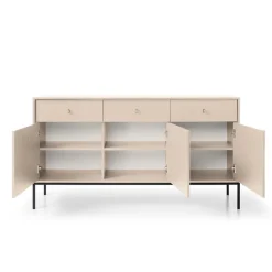 Madia 154x83h cm 3 ante 3 cassetti soggiorno beige Glory