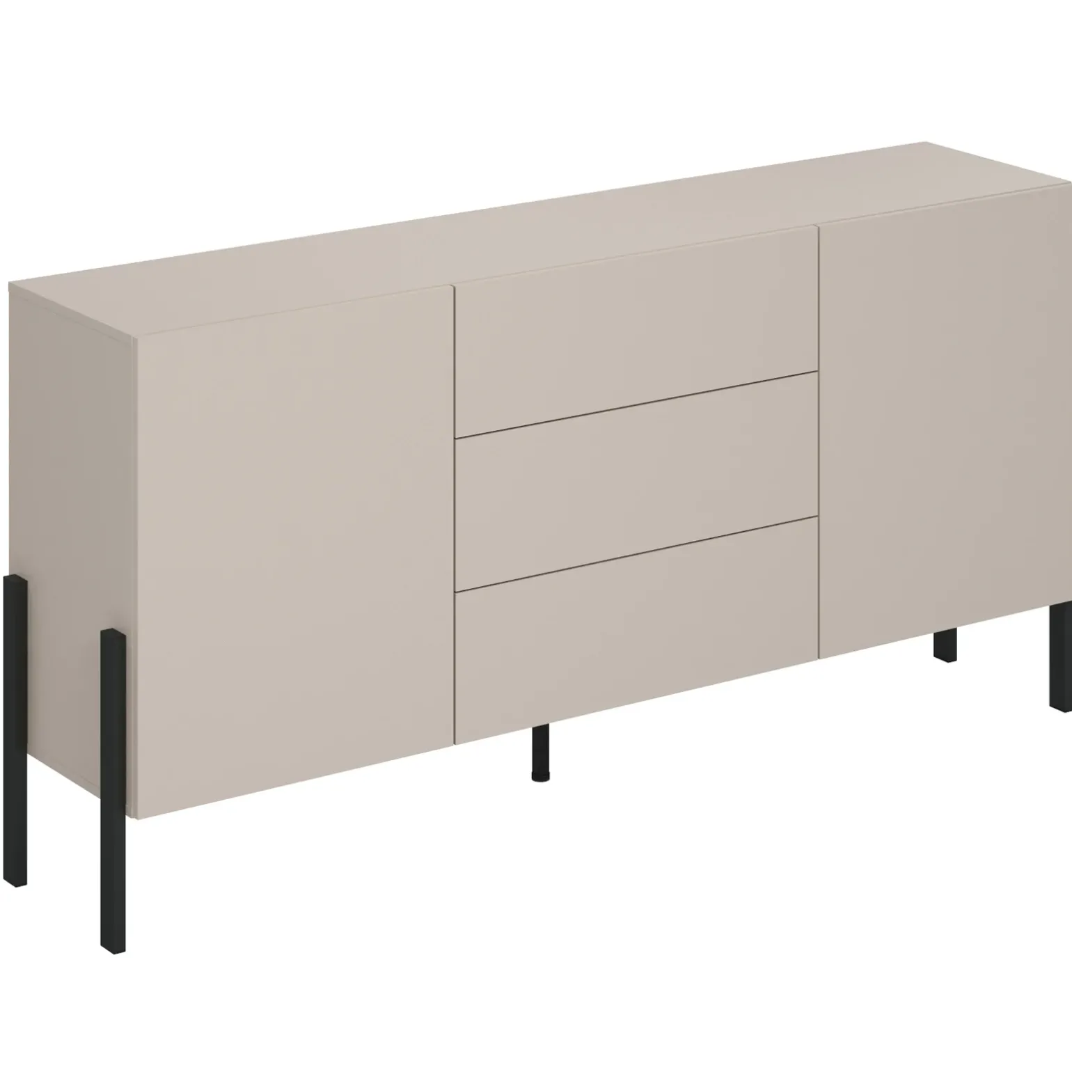 Madia 180x90h cm 2 ante 3 cassetti moderna beige cashmere Simple