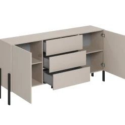 Madia 180x90h cm 2 ante 3 cassetti moderna beige cashmere Simple