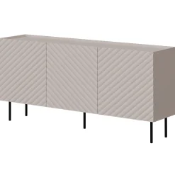 Madia 166x80h cm 3 ante con frontali decorati beige Daniele