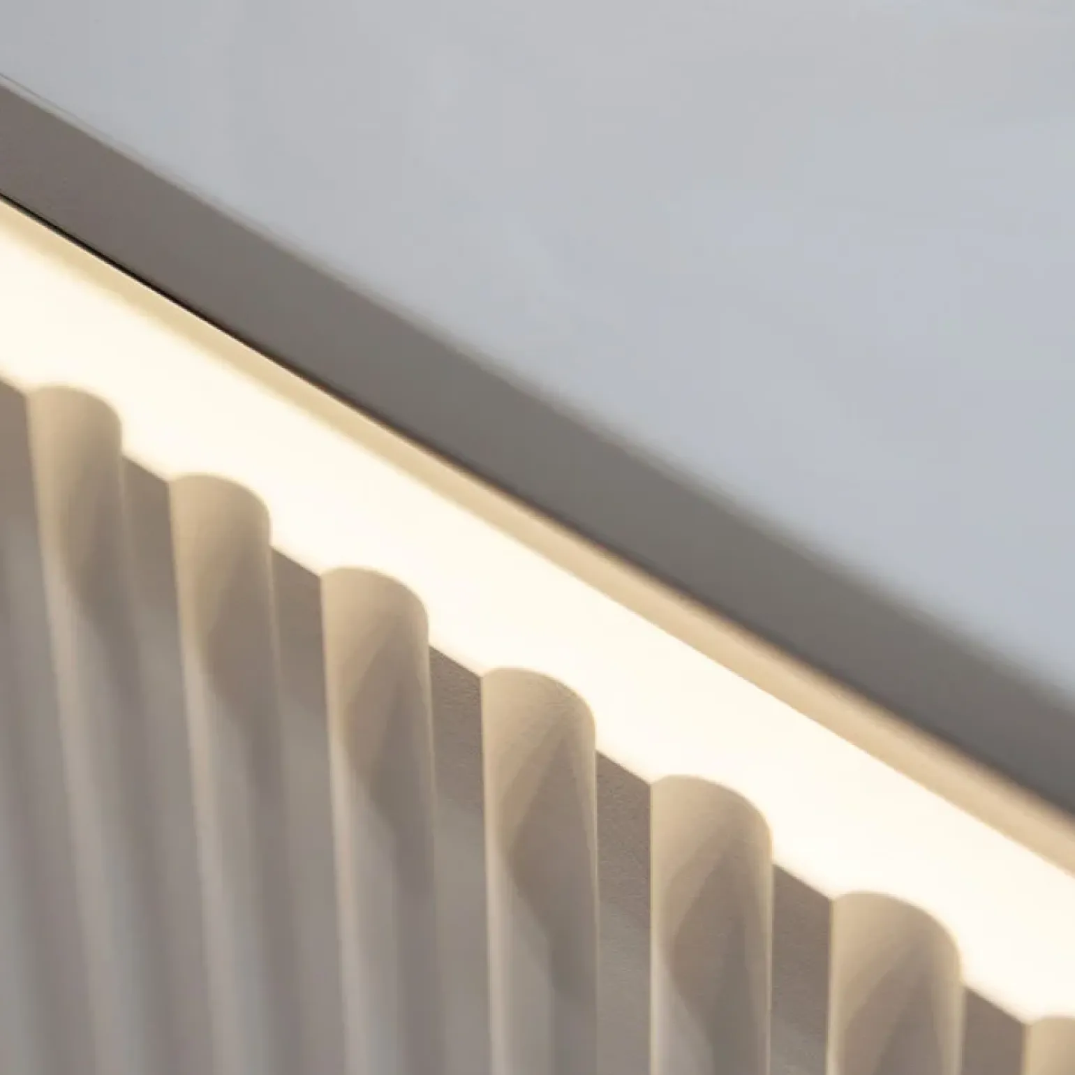 Madia 193x83h cm 4 ante con led cannettato bianco opaco nero Camelia