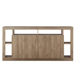 Madia 210x102h cm 4 ante moderna rovere scuro Trilogy