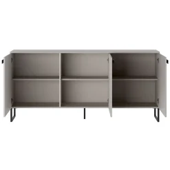 Madia 184x87h cm 3 ante moderna beige cashmere nero Casmira