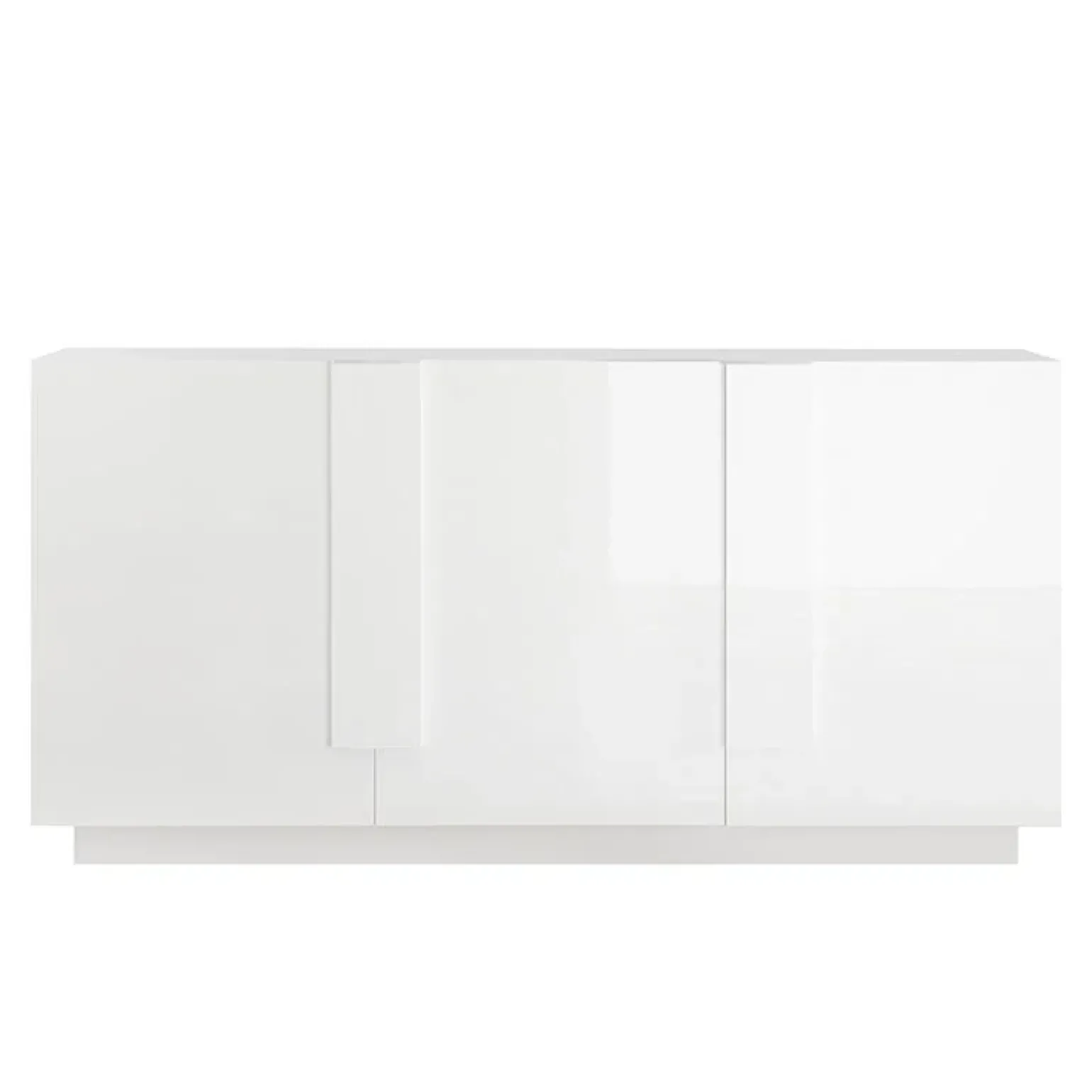 Madia 182x90h cm 3 ante moderna bianco laccato lucido Alvarez