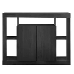 Madia 134x102h cm 2 ante moderna nero frassinato Trilogy