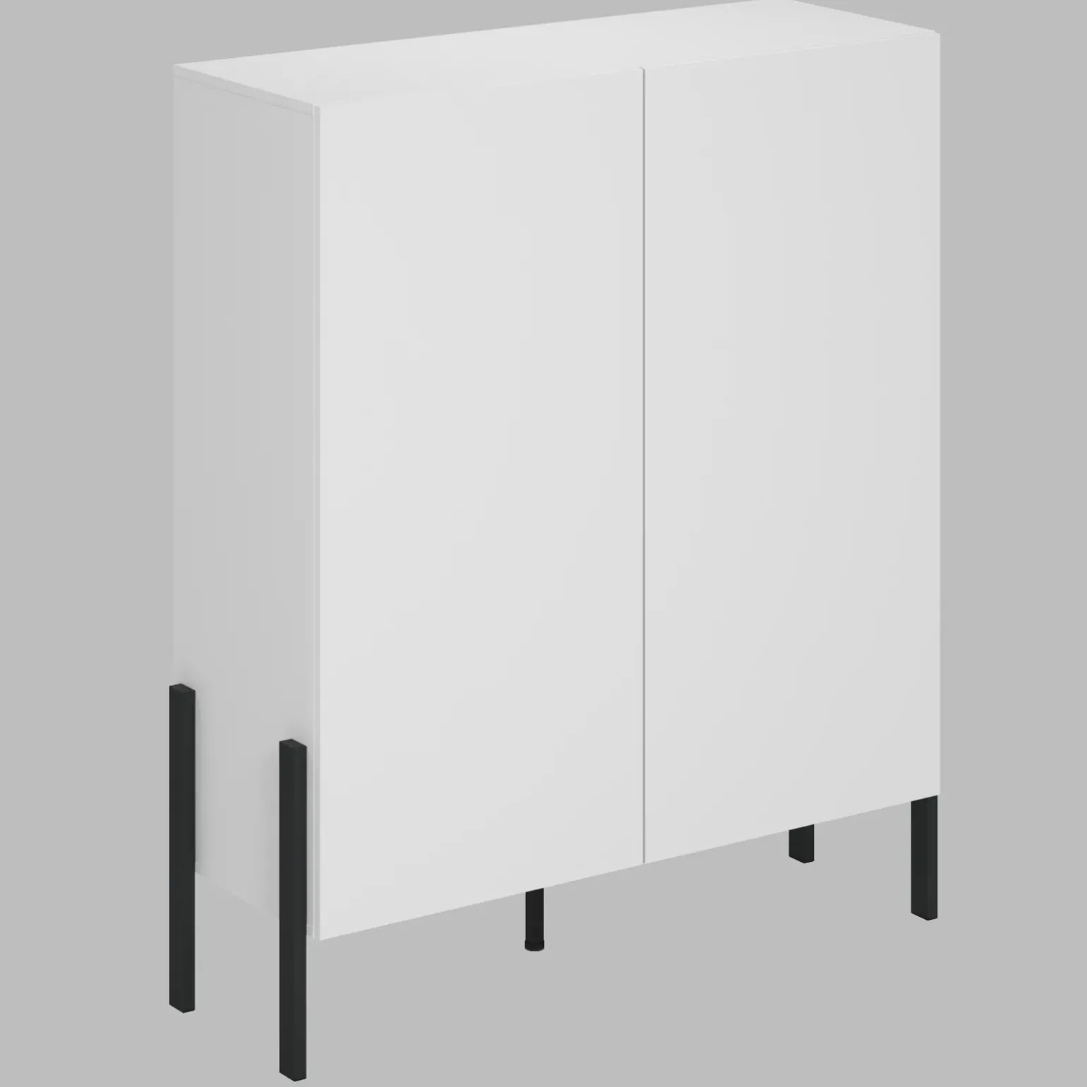 Madia 110x135h cm 2 ante moderna bianco Simple