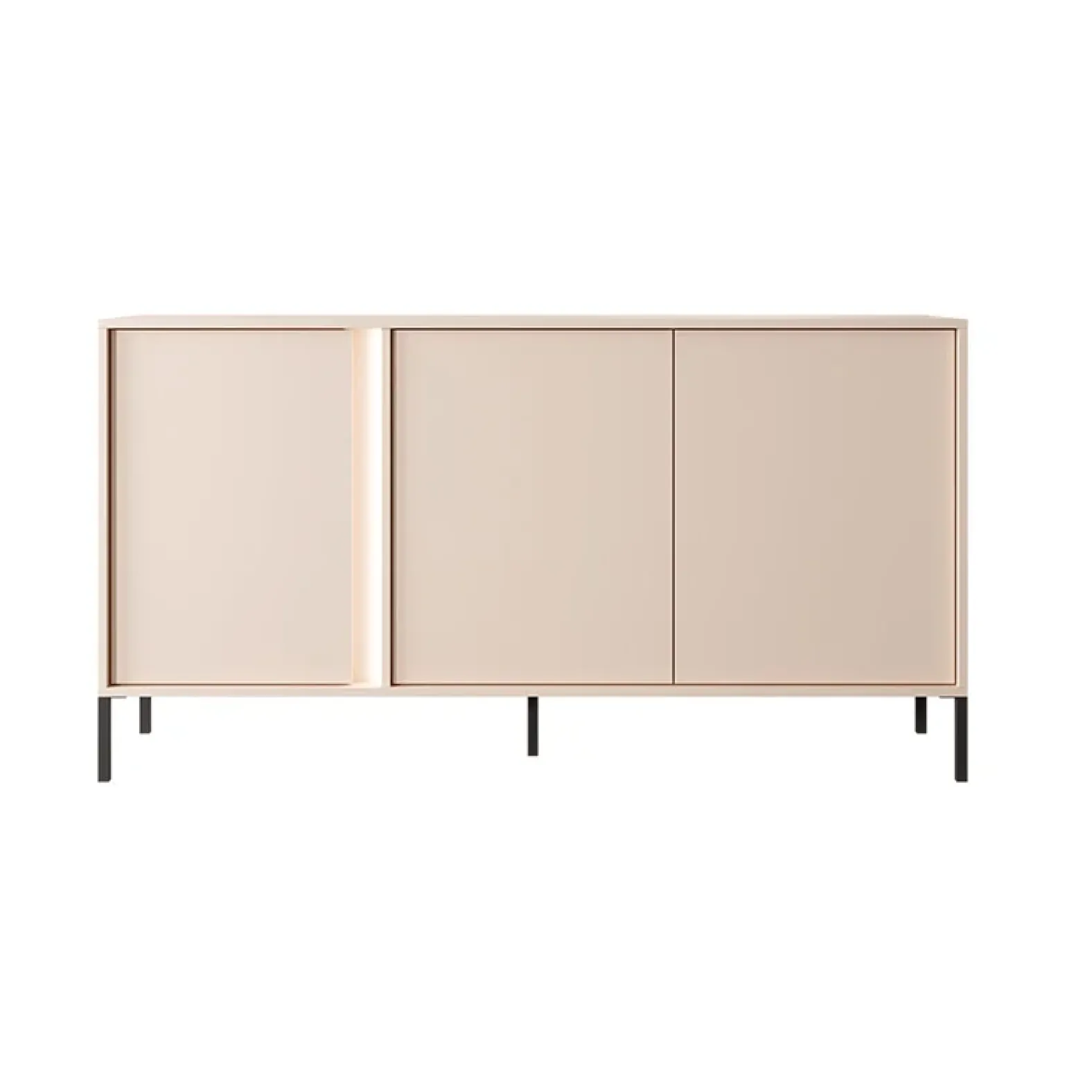 Madia 153x82h cm 3 ante moderna beige Melly