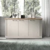 Madia 164x88h cm 3 ante moderna rovere bianco frassinato Doria