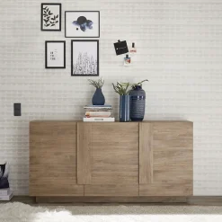 Madia 182x90h cm 3 ante moderna rovere Alvarez