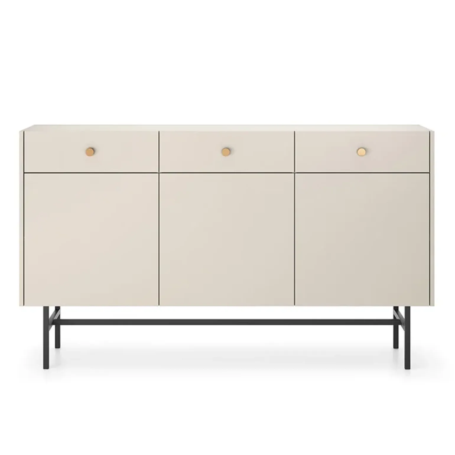 Madia 155x90h cm 3 ante moderna beige Eterna