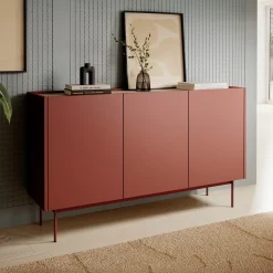 Madia 144x83h cm 3 ante moderno rosso Passion