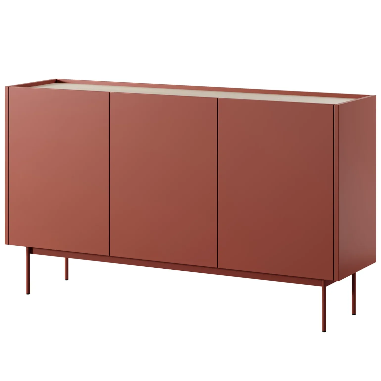 Madia 144x83h cm 3 ante moderno rosso Passion