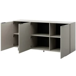 Madia 180x90h cm 3 ante soggiorno grigio Stone