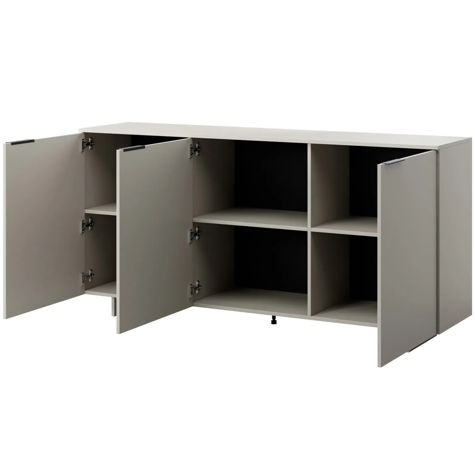 Madia 180x90h cm 3 ante soggiorno grigio Stone