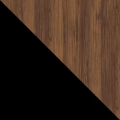 Madia 120x81h cm 3 cassetti moderna noce nero Wild