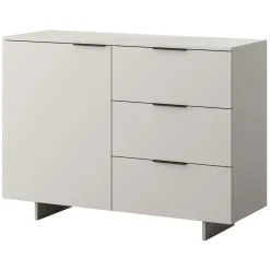 Madia 120x90h cm 3 cassetti soggiorno grigio Stone