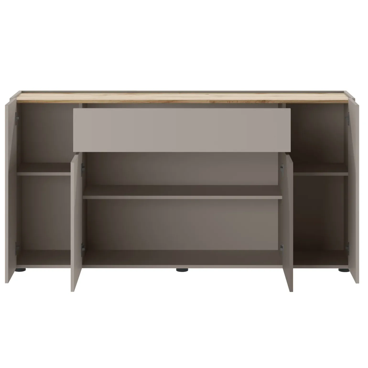 Madia 170x85h cm moderna design grafite rovere Gib