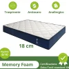 Materasso alla francese 140x200cm memory lato estivo e invernale H. 18cm Basic Dream 50