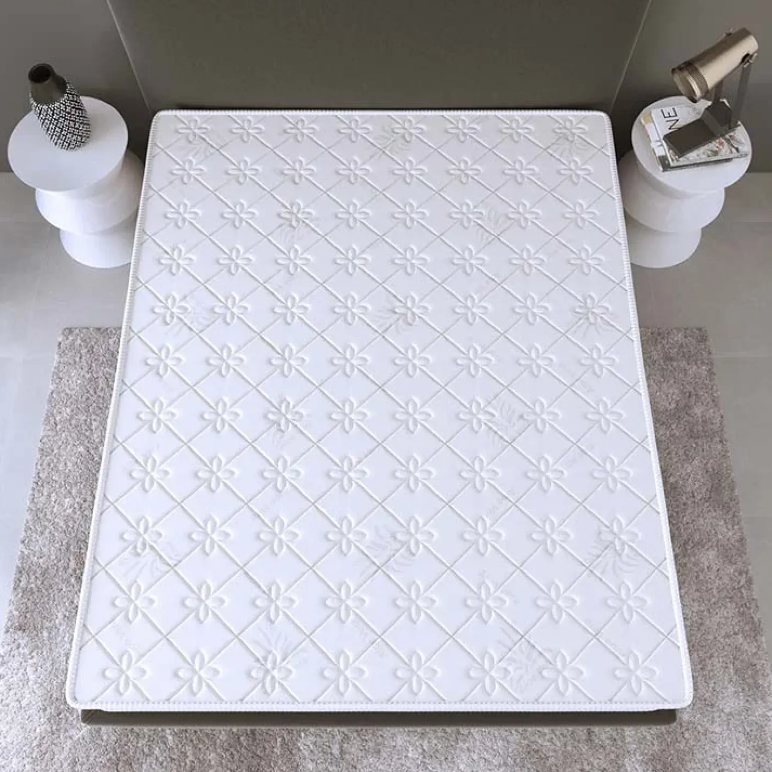 Materasso matrimoniale 180x200cm doppio strato memory antiacaro H. 24cm Superior Memory
