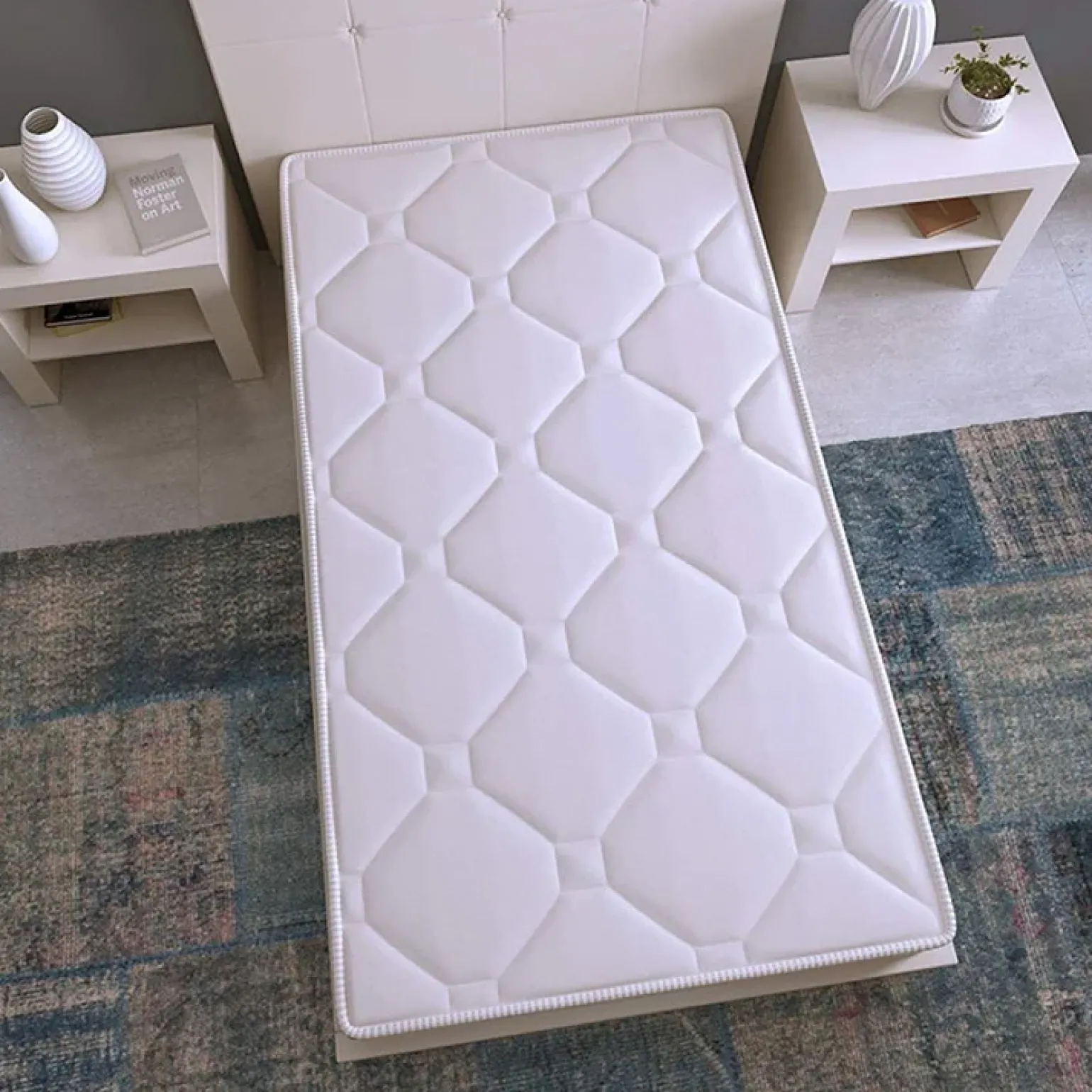 Materasso singolo 80x190cm schiumato antiacaro H. 10cm Top Dream