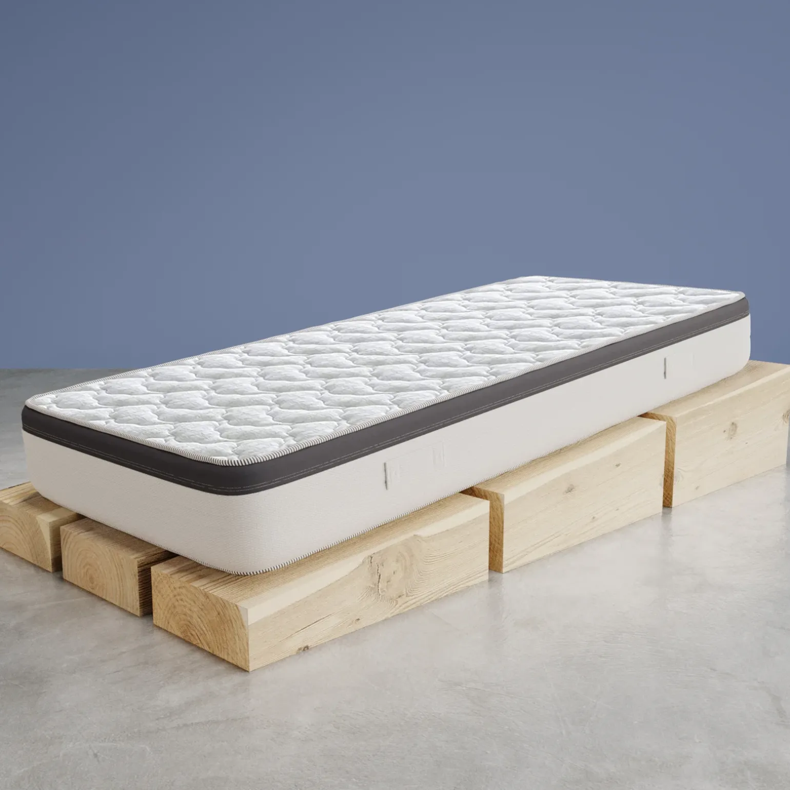 Materasso 120x190cm una piazza e mezza memory con molle Premium