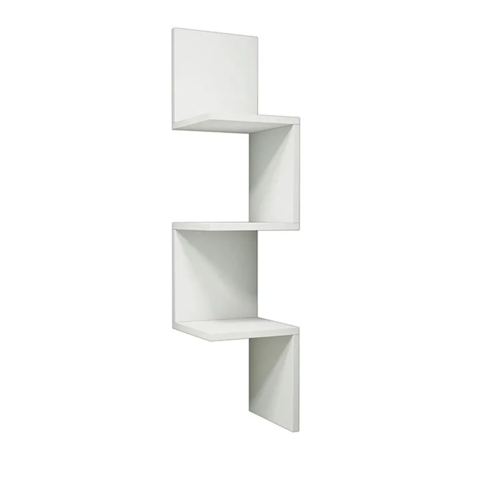 Mensola angolare libreria 25x106h cm da parete salvaspazio bianco opaco Graniti