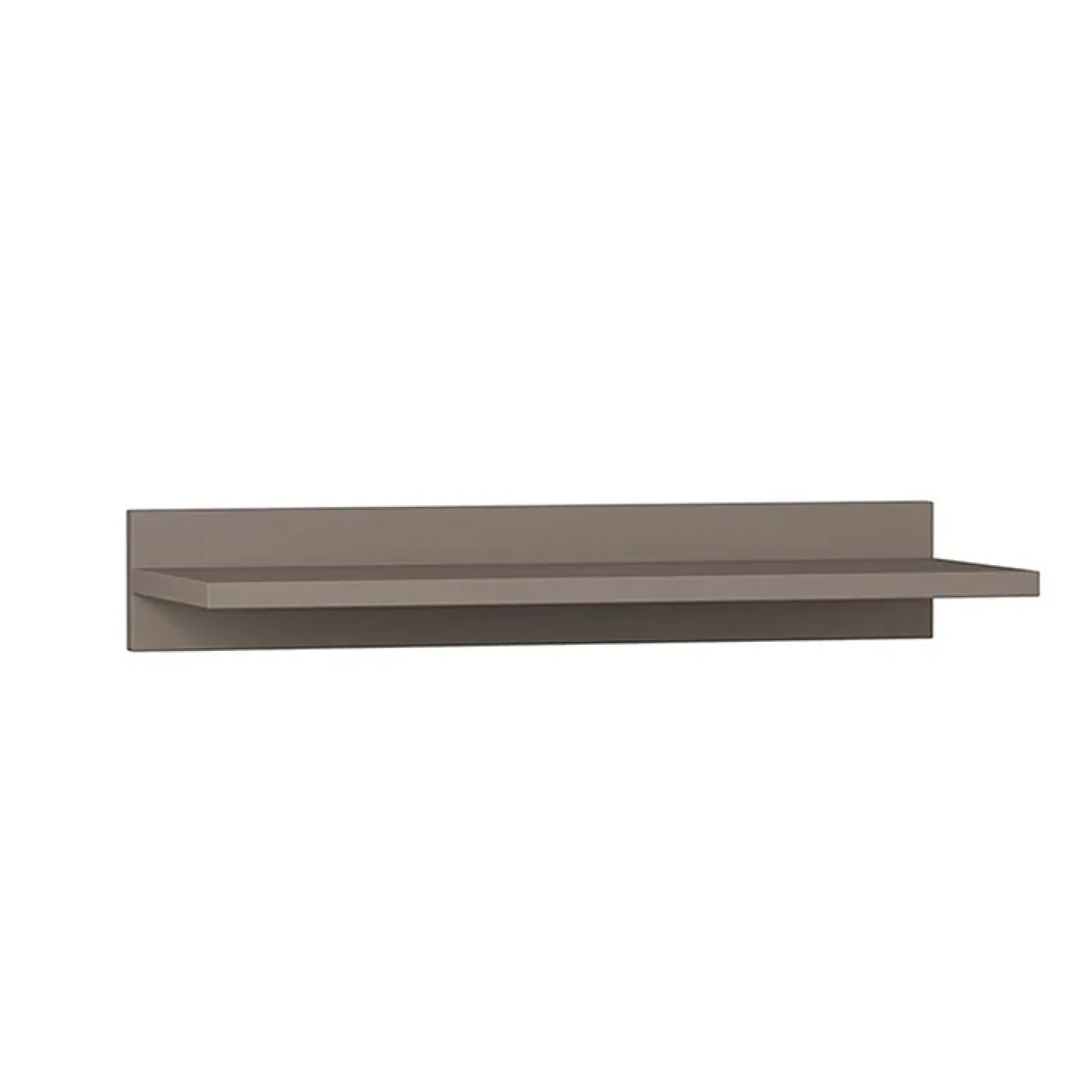 Mensola 60x22h cm a muro moderna rovere scuro Frisa