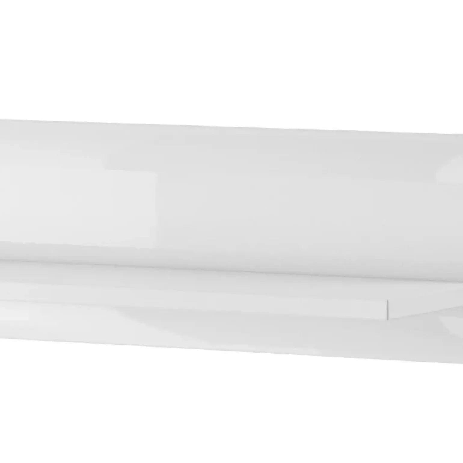 Mensola 180x22h cm da parete bianco opaco e lucido Maiorca