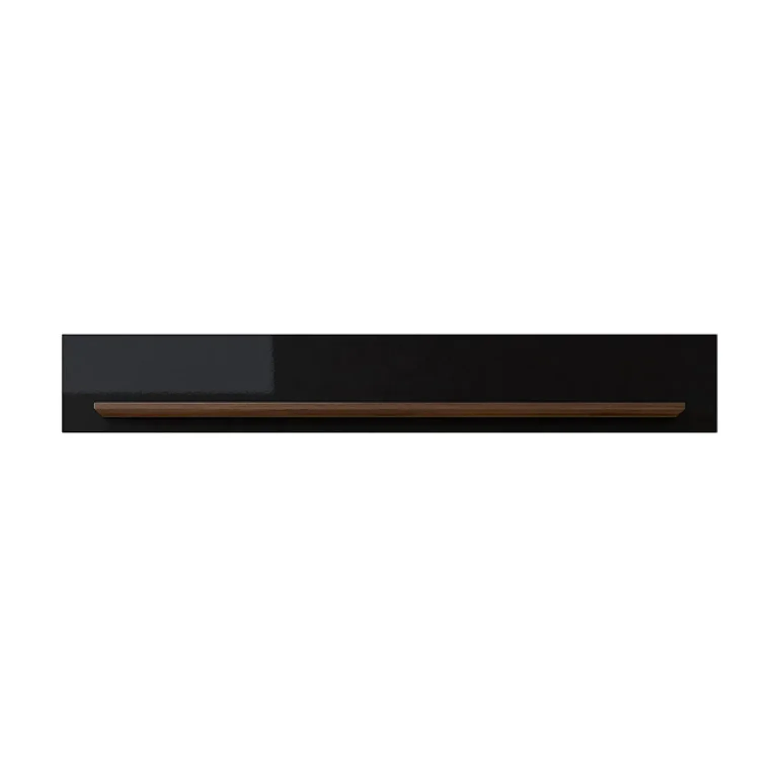 Mensola 160x24h cm da parete noce nero lucido Jumbo