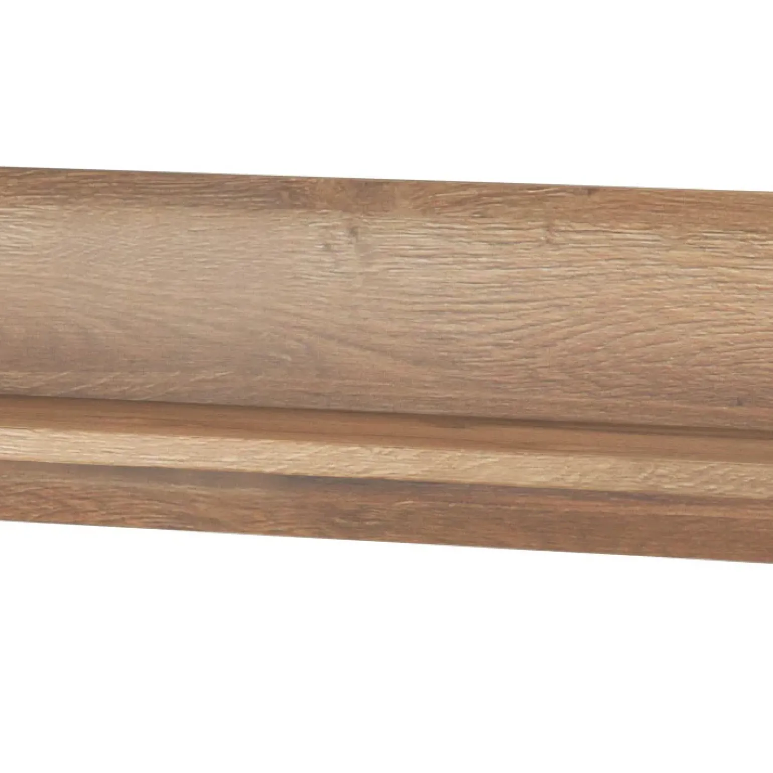 Mensola 160x22h cm moderna da parete soggiorno rovere nero Maiorca