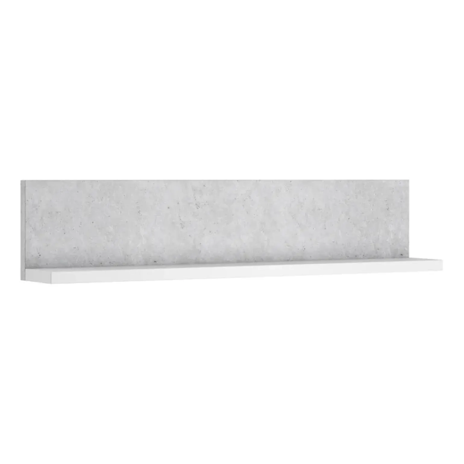 Mensola 150x32h cm per parete attrezzata bianco cemento Megan Gihome®