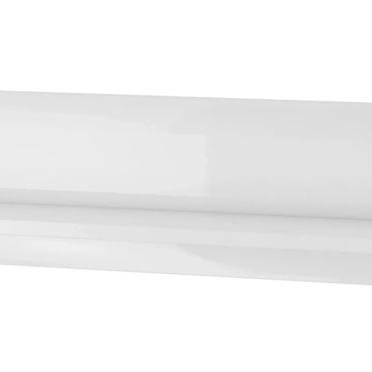 Mensola 160x22h cm soggiorno moderna bianco opaco e lucido Maiorca