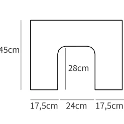 Mobile bagno a terra 64cm con ruote 1 anta rovere bianco Irma