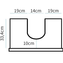 Mobile bagno a terra 61cm con lavabo 1 cassetto 1 anta rovere bianco Ilias