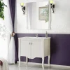Mobile bagno classico 80cm con lavabo 2 ante bianco Brigit