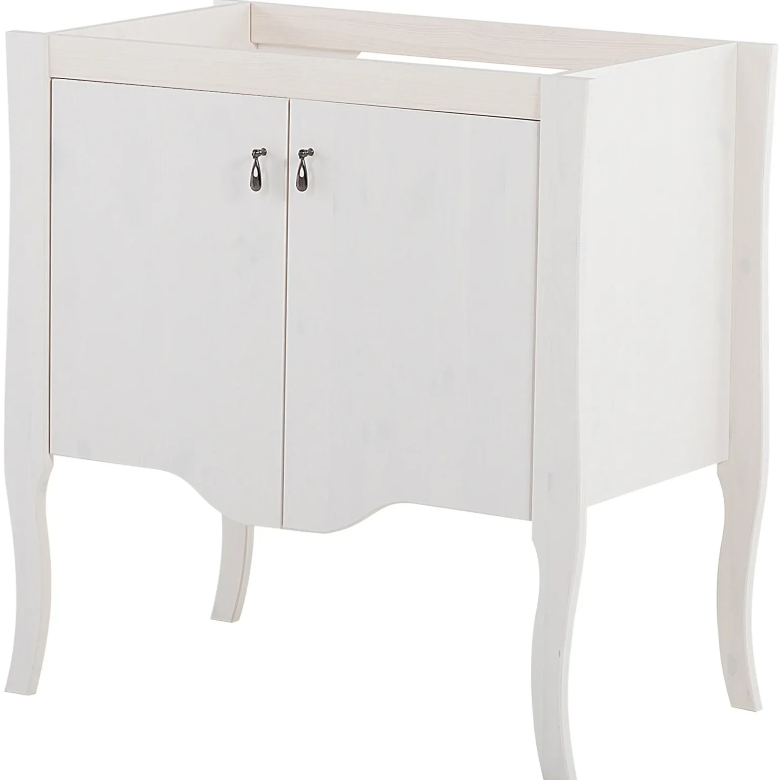 Mobile bagno classico 80cm con lavabo 2 ante bianco Brigit