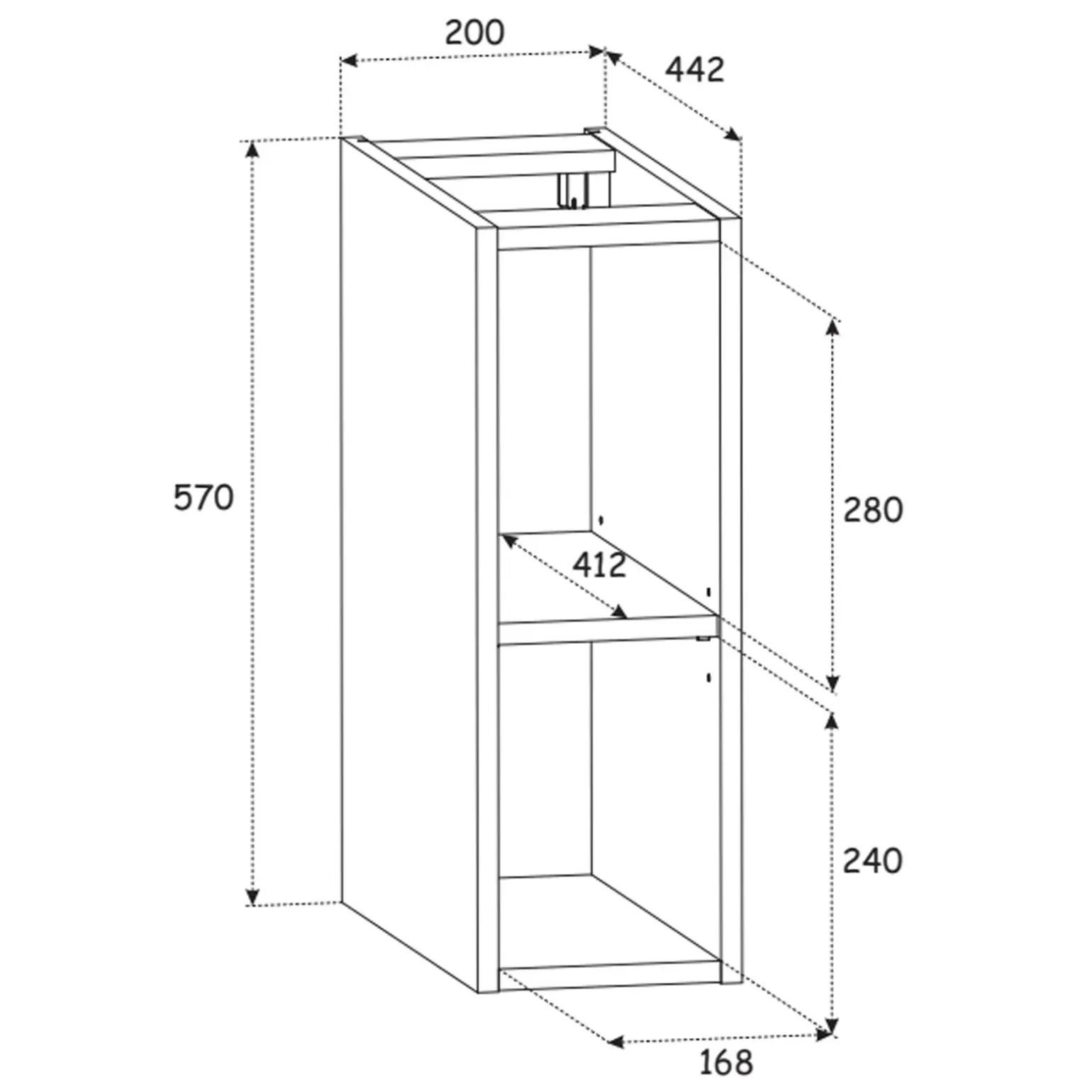 Mobile bagno sospeso cannettato 100cm con lavabo e colonna bianco rovere Cleany