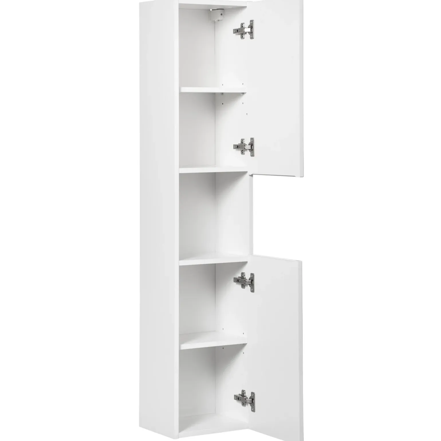 Mobile bagno sospeso cannettato 100cm con lavabo e colonna bianco rovere Cleany