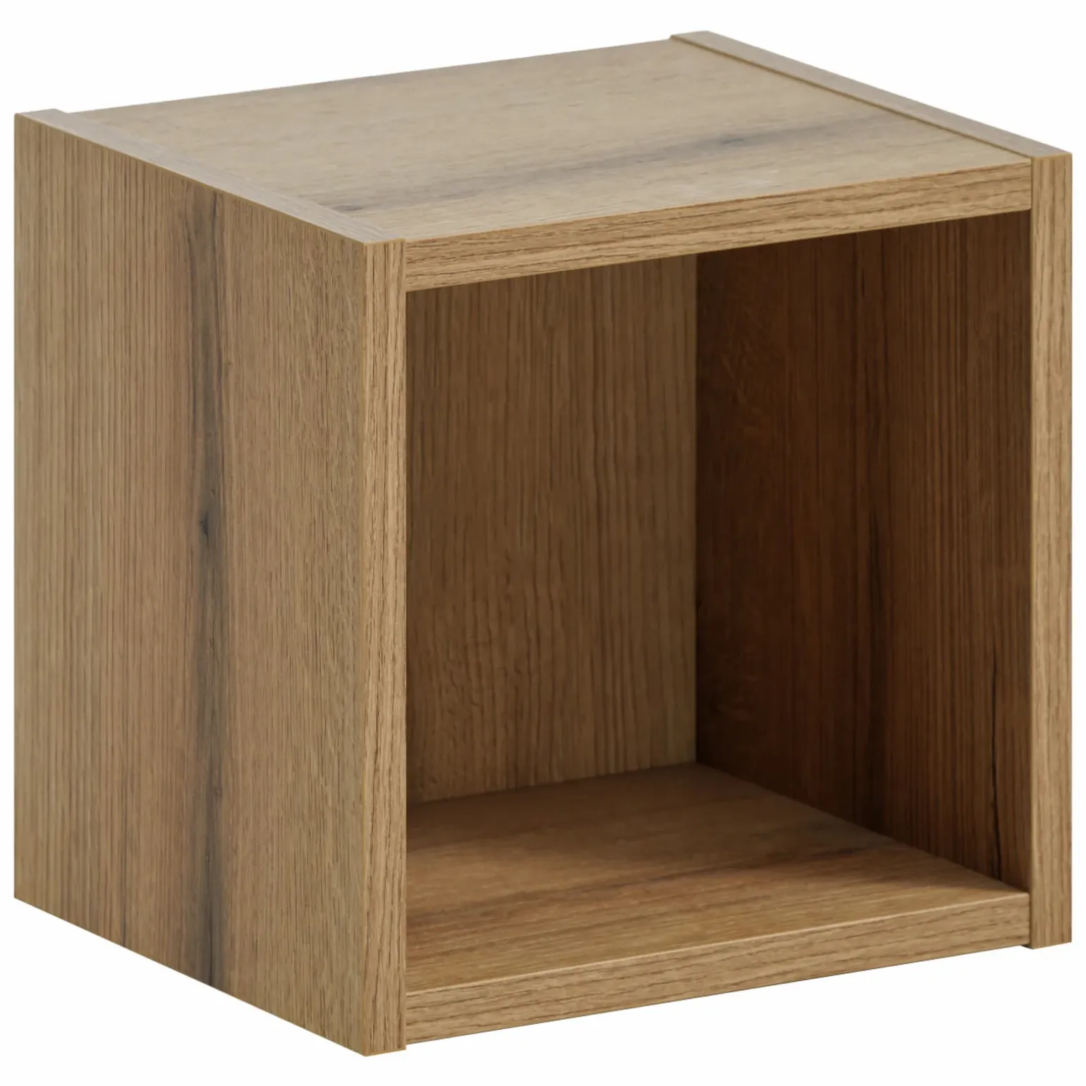 Mobile bagno sospeso cannettato 80cm con lavabo e colonna verde salvia rovere Greeny