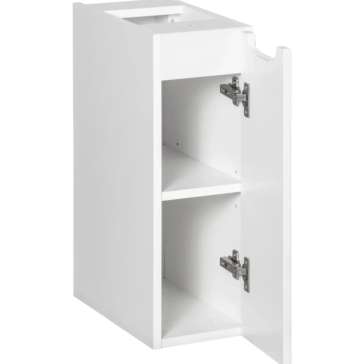 Mobile bagno sospeso cannettato 80cm bianco rovere Cleany