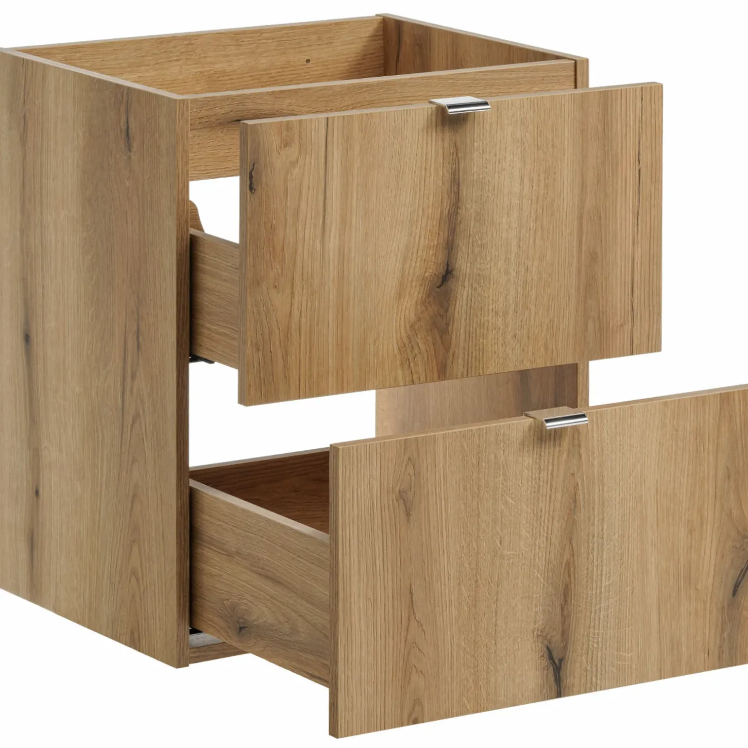 Mobile bagno sospeso 50cm 2 cassetti con lavabo rovere Rovery