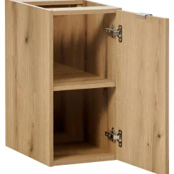 Mobile bagno sospeso 90cm 2 cassetti 1 anta rovere Rovery