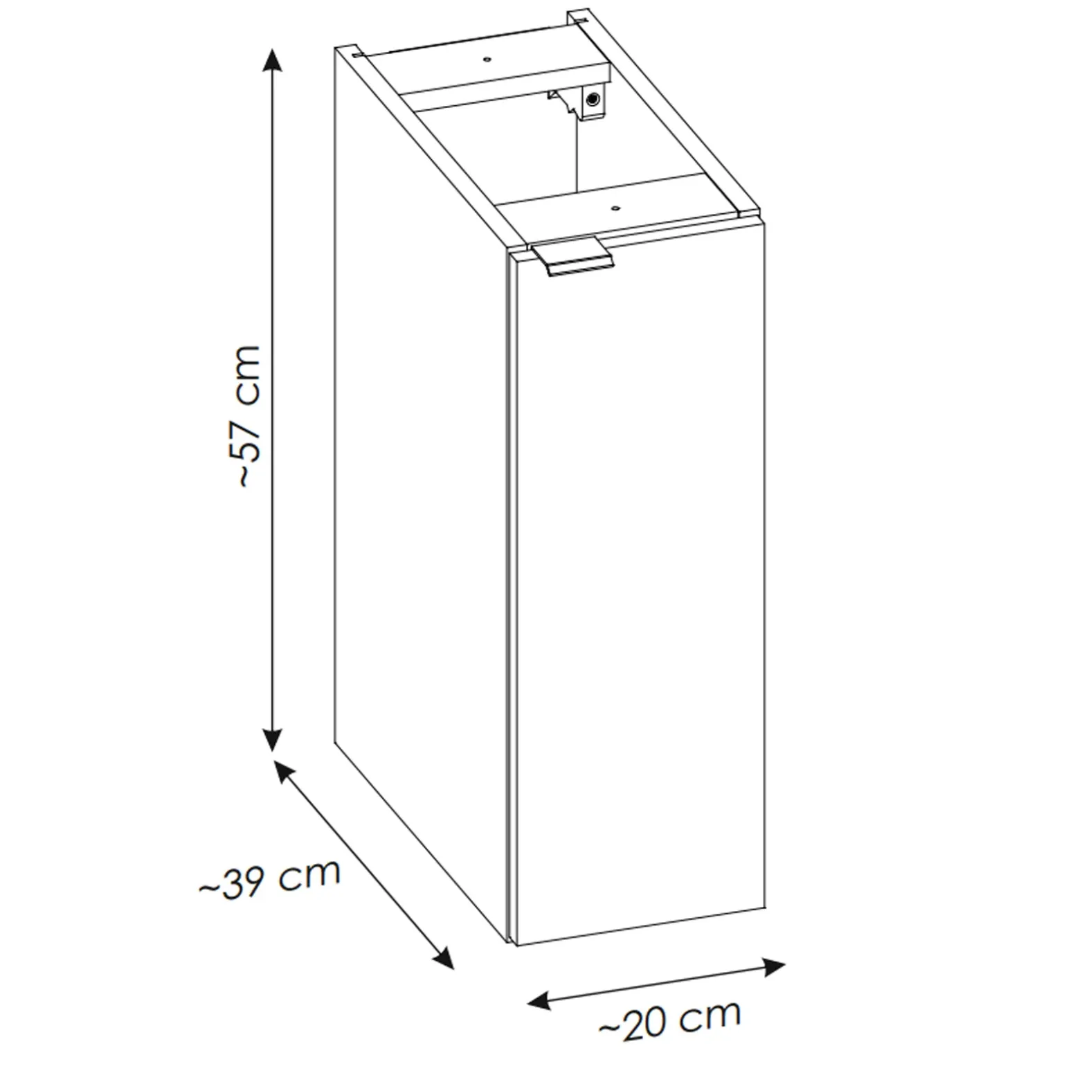 Mobile bagno sospeso 140cm 4 cassetti beige cashmere Neutry