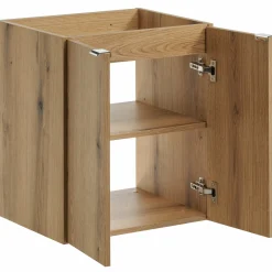Mobile bagno sospeso 50cm 2 ante con lavabo rovere Rovery