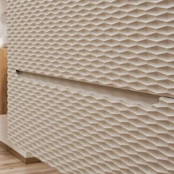 Mobile bagno sospeso 90cm 2 cassetti beige rovere Swim
