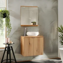 Mobile bagno sospeso 60cm 2 ante rovere Rovery