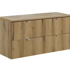 Mobile bagno sospeso 120cm 4 cassetti rovere Rovery