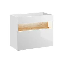 Mobile bagno sospeso 80cm bianco rovere Jachal
